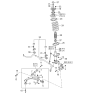 Diagram for 2007 Hyundai Tucson Sway Bar Bracket - 54815-26100