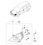 Diagram for Hyundai Entourage Headlight - 92102-4J000