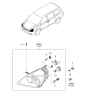 Diagram for 2006 Hyundai Entourage Headlight - 92102-4J000