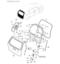 Diagram for Hyundai Entourage Tailgate Lock Actuator Motor - 81290-4D000