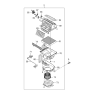 Diagram for 2007 Hyundai Tiburon Cabin Air Filter - 08790-2D000-A