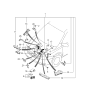 Diagram for 2006 Hyundai Entourage Battery Cable - 91855-4D001