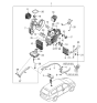 Diagram for 2006 Hyundai Entourage Blend Door Actuator - 97941-4D000