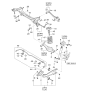 Diagram for 2008 Hyundai Entourage Rear Crossmember - 55410-4D100