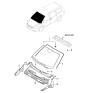 Diagram for Hyundai Entourage Windshield - 86110-4D110