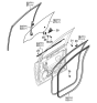 Diagram for 2007 Hyundai Entourage Weather Strip - 82130-4D000