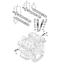 Diagram for 2006 Hyundai Veracruz Camshaft - 24100-3C205