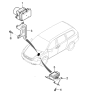 Diagram for 2006 Hyundai Entourage ABS Control Module - 58920-4D000