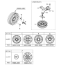 Diagram for Hyundai Entourage Spare Wheel - 52910-4J100
