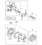 Diagram for 2006 Hyundai Entourage Brake Pad Set - S5830-24DU0-2