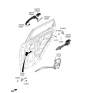 Diagram for 2019 Hyundai Kona Door Latch Assembly - 81410-J9100