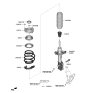 Diagram for Hyundai Shock And Strut Mount - 54610-F0000