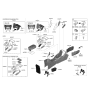 Diagram for 2019 Hyundai Kona Center Console Base - 84611-J9000-TRY
