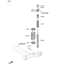 Diagram for 2021 Hyundai Kona Shock Absorber - 55307-J9UA0