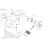 Diagram for 2018 Hyundai Kona Idler Pulley - 97643-H2100