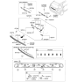 Diagram for 2022 Hyundai Kona Electric Tailgate Handle - 81260-J9000