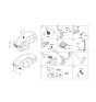 Diagram for Hyundai Air Bag Control Module - 95910-J9100