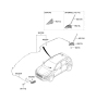 Diagram for 2019 Hyundai Kona Electric Antenna - 96210-J9520-MZH