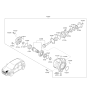 Diagram for Hyundai Palisade Transfer Case Seal - 47350-3B710