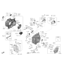 Diagram for 2020 Hyundai Kona Engine Mount Torque Strut - 45211-2F340