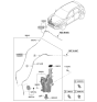Diagram for 2020 Hyundai Kona Washer Reservoir - 98620-J9100