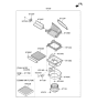 Diagram for 2022 Hyundai Venue Cabin Air Filter - 97133-J9000