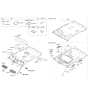 Diagram for 2021 Hyundai Kona Sun Visor - 85220-J9100-TTX