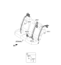 Diagram for 2021 Hyundai Kona Seat Belt - 89820-J9500-TRY