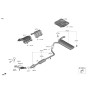 Diagram for Hyundai Kona Exhaust Heat Shield - 28793-J9100