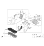 Diagram for 2018 Hyundai Kona Seat Cushion - 89100-J9100-RTM