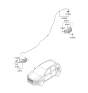 Diagram for 2018 Hyundai Kona Fuel Door Release Cable - 81590-J9000