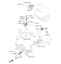 Diagram for 2019 Hyundai Elantra GT Engine Mount Torque Strut - 21830-F2100