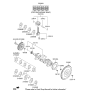 Diagram for 2019 Hyundai Kona Rod Bearing - 23060-2E100