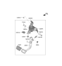 Diagram for 2023 Hyundai Kona N Brake Pedal - 32800-J9210