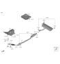 Diagram for 2022 Hyundai Kona Exhaust Heat Shield - 28795-J9100