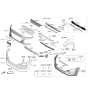 Diagram for 2018 Hyundai Kona Bumper - 86511-J9000