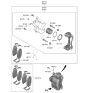 Diagram for 2021 Hyundai Kona Brake Pad Set - 58101-J9A00