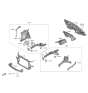 Diagram for Hyundai Santa Fe Hybrid Radiator Support - 64101-GA000