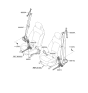 Diagram for Hyundai Santa Fe Hybrid Seat Belt - 88830-GA000-NNB