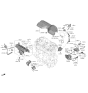 Diagram for Hyundai Santa Fe Hybrid Vapor Pressure Sensor - 28924-2M610