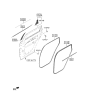 Diagram for 2023 Hyundai Santa Fe Hybrid Door Seal - 83220-S1000