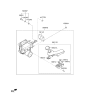 Diagram for 2022 Hyundai Santa Fe Hybrid Brake Master Cylinder Reservoir - 58511-P4000