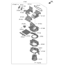 Diagram for Hyundai Santa Cruz Blower Motor - 97113-P4200