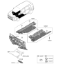 Diagram for Hyundai Santa Fe Hybrid Dash Panels - 84120-GA000