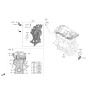 Diagram for 2023 Hyundai Santa Fe Hybrid Timing Cover - 21350-2M810