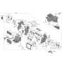 Diagram for Hyundai Santa Fe Hybrid Evaporator - 97139-P2001