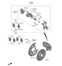 Diagram for Hyundai Santa Fe Hybrid Brake Caliper - 58311-P2A50