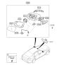 Diagram for Hyundai Genesis Ambient Temperature Sensor - 96985-B1000