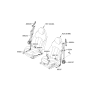 Diagram for 2017 Hyundai Genesis G80 Seat Belt - 88820-B1550-BKD