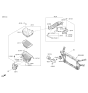 Diagram for 2020 Hyundai Genesis G80 Air Duct - 28210-B1010